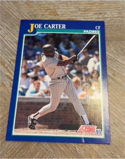 1991 Score #9 Joe Carter — front