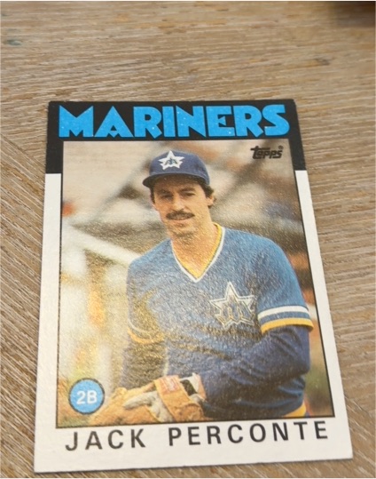 1986 Topps #421 Jack Perconte — front