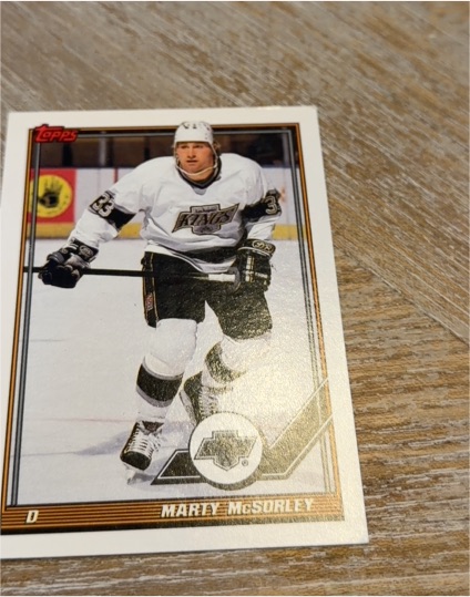 1991-92 Topps #225 Marty McSorley — front
