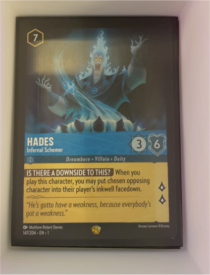 Disney Lorcana The First Chapter #147 Hades Infernal Schemer — front