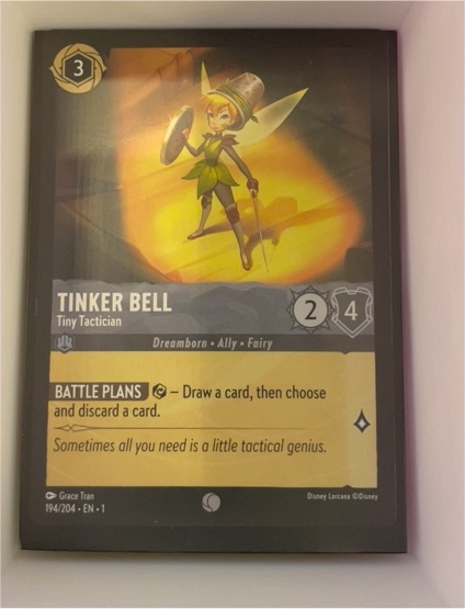2023 Disney Lorcana #194 Tinker Bell Tiny Tactician — front