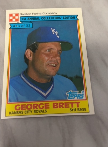 1984 Topps Ralston Purina #13 George Brett — front