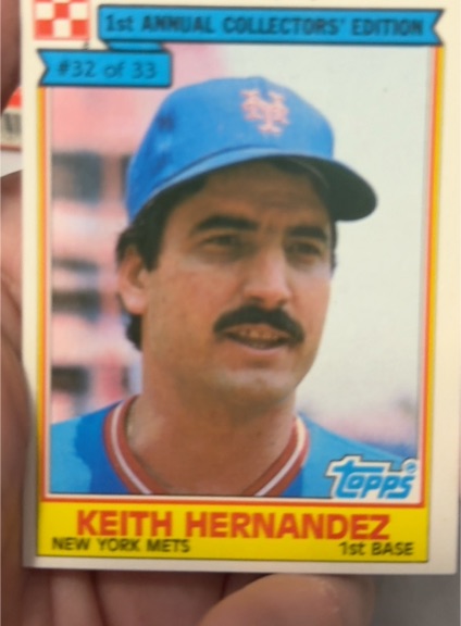 1984 Topps Ralston Purina #32 Keith Hernandez — front