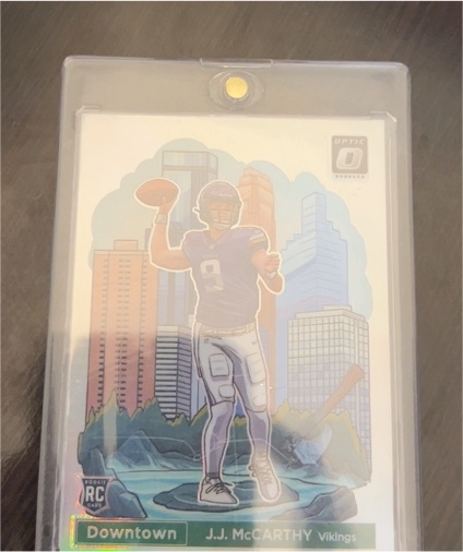 2024 Panini Donruss Optic Downtown J.J. McCarthy Vikings — front