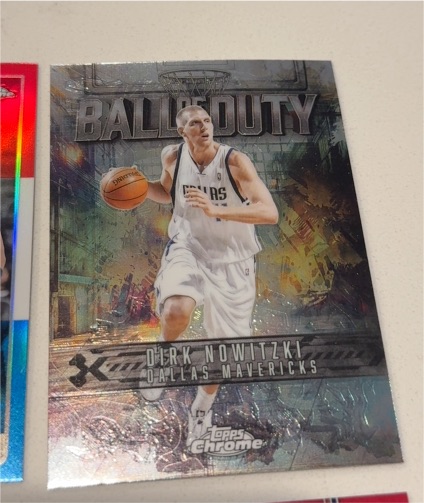2025-26 Topps Chrome Ball of Duty #BD-17 Dirk Nowitzki — front