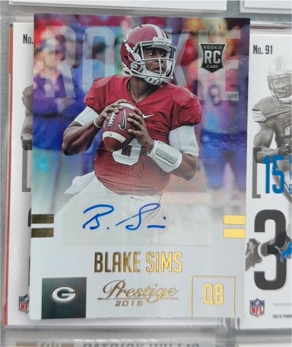 2015 Panini Prestige #209 Blake Sims — front