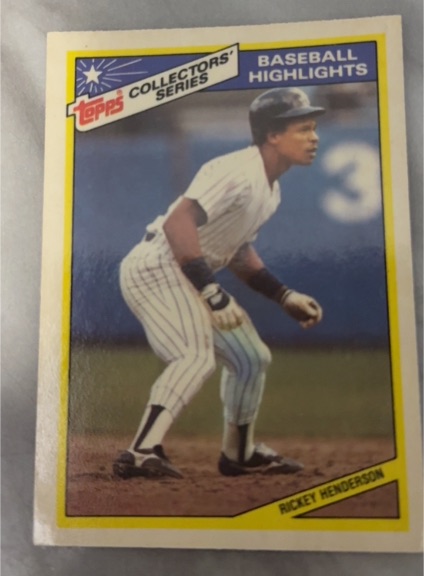 1987 Topps Collectors Series Baseball Highlights #3 Rickey Henderson — front