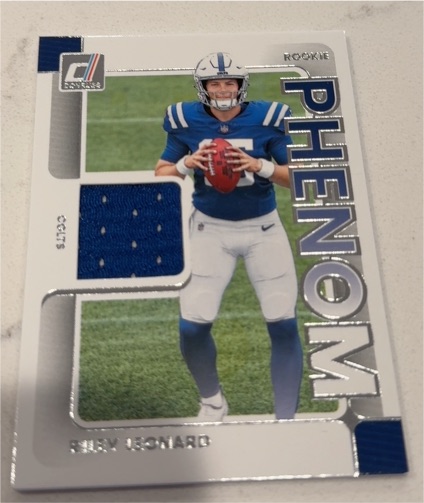 2025 Panini Donruss #RPJ-RLD Riley Leonard Rookie Phenom Jersey Patch — front