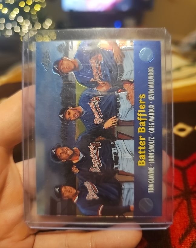 2000 Topps Chrome #TC6 Batter Bafflers Tom Glavine John Smoltz Greg Maddux Kevin Millwood — front
