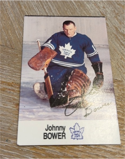 1988-89 Esso NHL All-Star Collection Johnny Bower — front