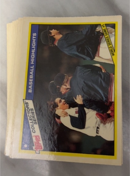 1987 Topps Collectors' Series Baseball Highlights — front