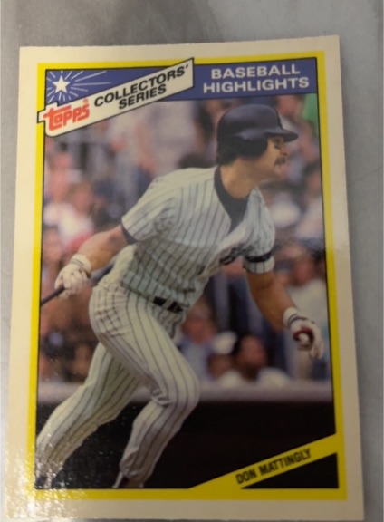1987 Topps Collectors Series Baseball Highlights #15 Don Mattingly — front