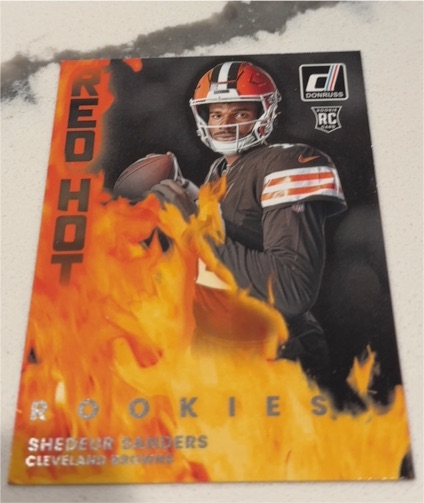 2025 Panini Donruss Red Hot Rookies #RHR-SDS Shedeur Sanders — front