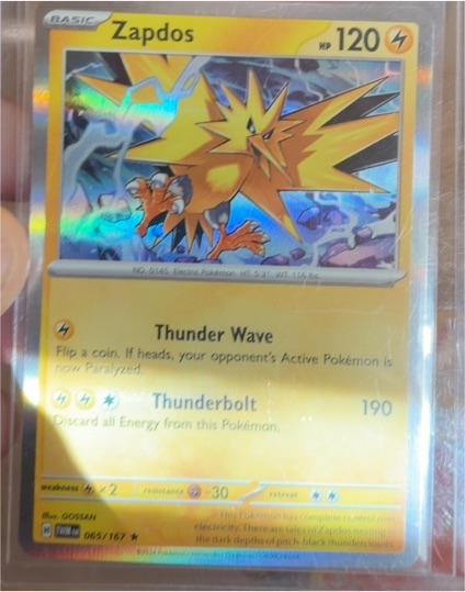 2023 Pokémon SV06: Twilight Masquerade #065 Zapdos — front