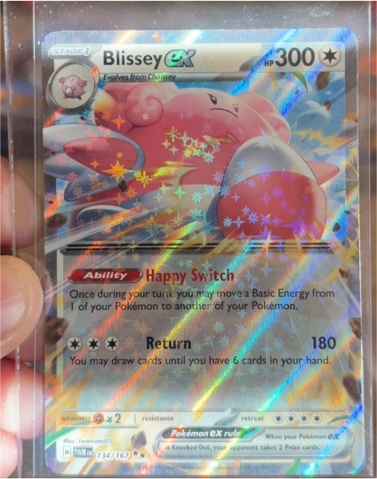 2022 Pokémon TCG SV06 Twilight Masquerade #134 Blissey ex — front