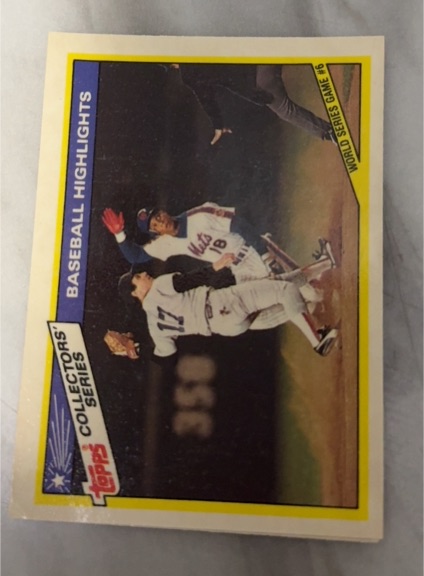 1974 Topps #474 World Series Game 3 Oakland Athletics, New York Mets — front