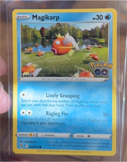 2022 Pokémon GO #021 Magikarp — front