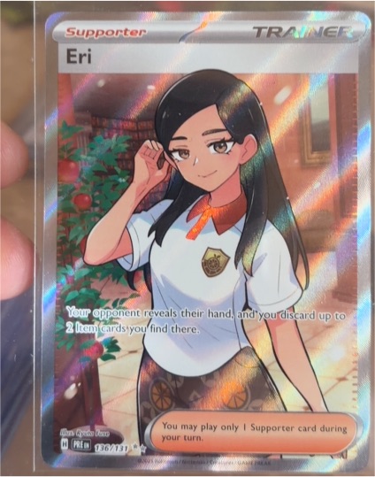 2023 Pokémon TCG Scarlet & Violet Prismatic Evolutions #136 Eri — front