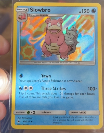 2019 Pokemon Sun & Moon Unbroken Bonds #43 Slowbro — front