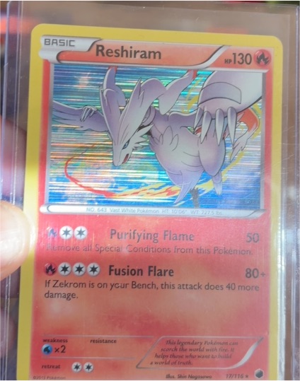 2013 Pokémon Plasma Freeze #17 Reshiram — front