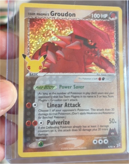 2021 Pokémon Celebrations Classic Collection #9 Team Magma's Groudon — front