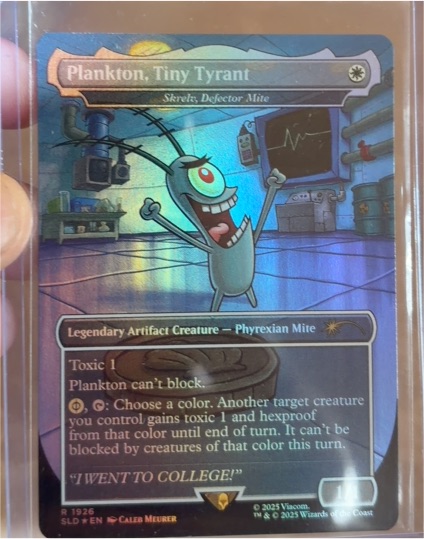 2025 MTG Secret Lair #1926 Plankton, Tiny Tyrant — front