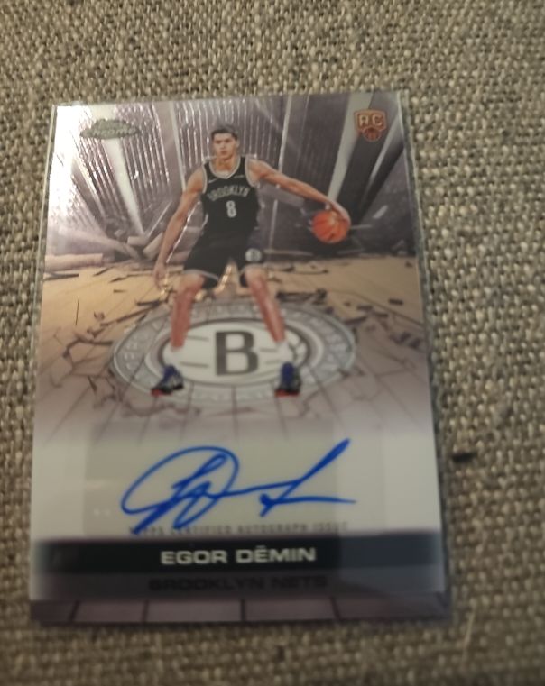 2025-26 Topps Chrome #TAUR2-ED Egor Demin Rookie Auto RC Brooklyn Nets — front