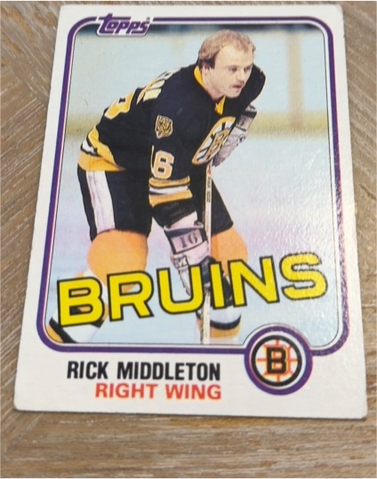 1981-82 Topps #22 Rick Middleton — front
