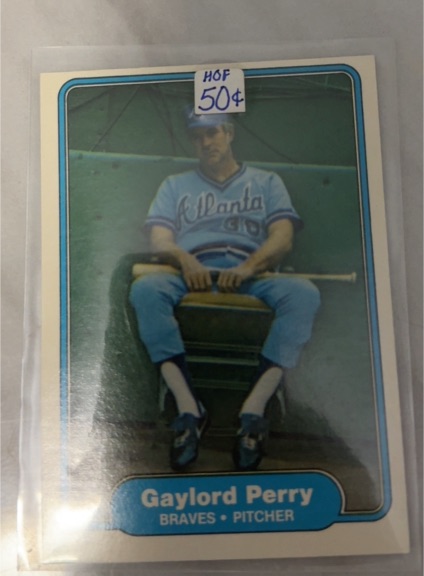 1982 Fleer #445 Gaylord Perry — front