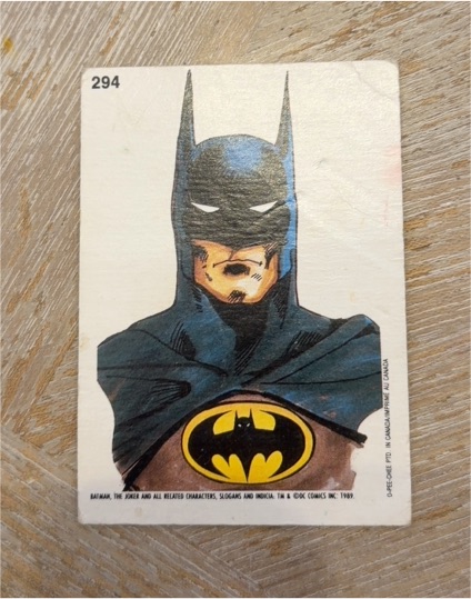 1989 O-Pee-Chee #294 Batman — front