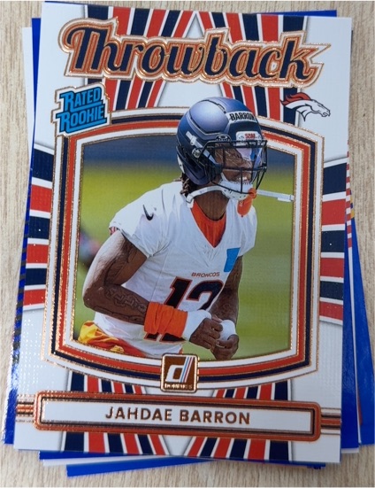 2025 Donruss #24 Jahdae Barron Throwback — front