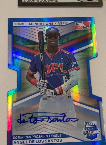 2023 Panini Elite Extra Edition #189 Angel De Los Santos — front