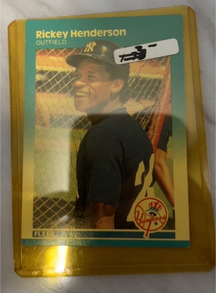 1987 Fleer #101 Rickey Henderson — front