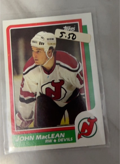 1986-87 Topps #37 John MacLean — front