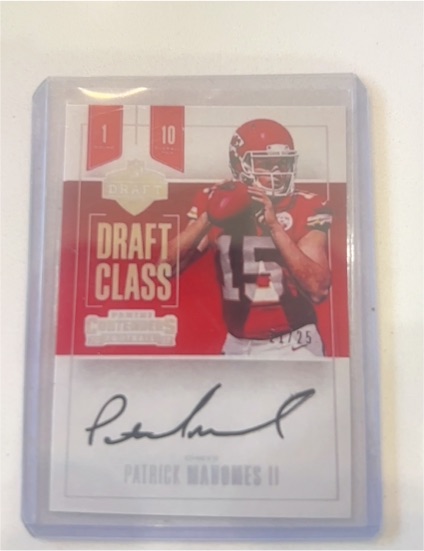 2017 Panini Contenders Draft Class #DC-PM Patrick Mahomes II — front
