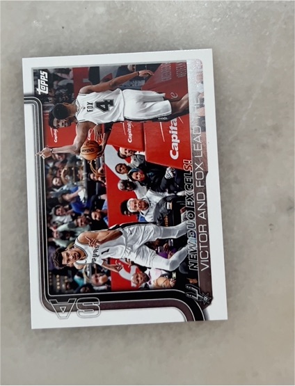 2025-26 Topps #300 New Duo Excels!: Victor and Fox Lead The Way — front
