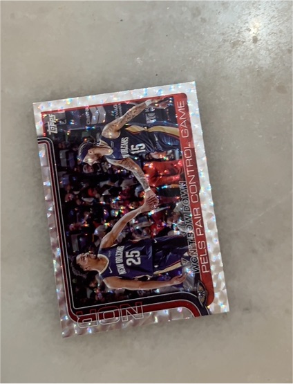 2025-26 Topps #299 Won't Bow Down Pels Pair Control Game — front
