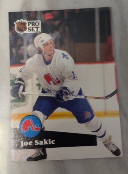 1991-92 Pro Set #199 Joe Sakic — front
