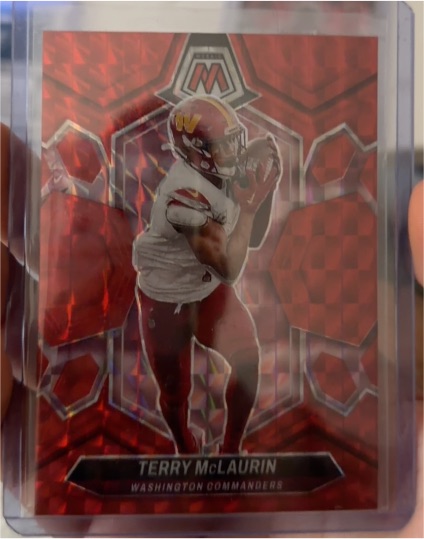 2024 Panini Mosaic Red Mosaic Prizm #Terry McLaurin — front