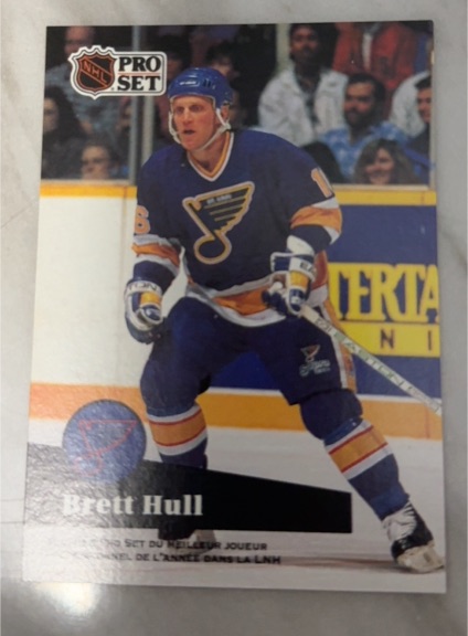 1991-92 Pro Set #326 Brett Hull St. Louis Blues — front