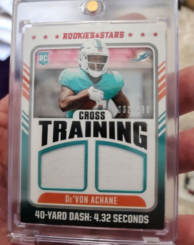 2023 Panini Rookies & Stars #CT-DA De'Von Achane Cross Training — front