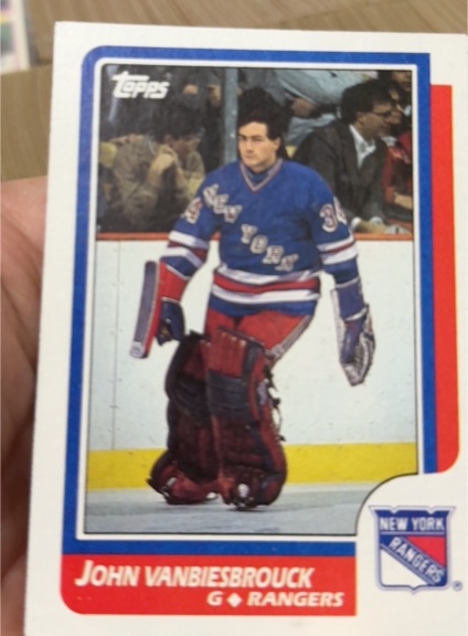1986 Topps #9 John Vanbiesbrouck — front
