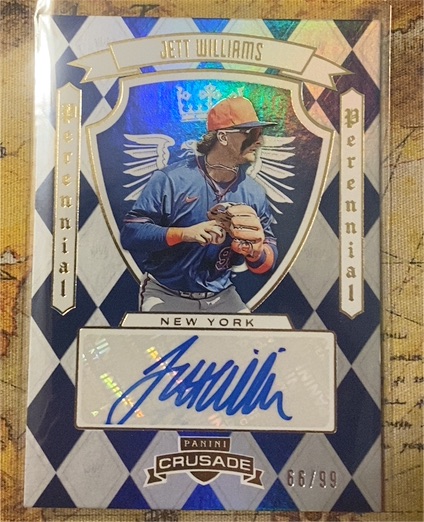 2025 Panini Crusade #66 Jett Williams Perennial Auto — front