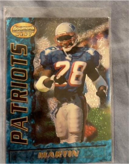 1995 Bowman's Best #74 Curtis Martin — front