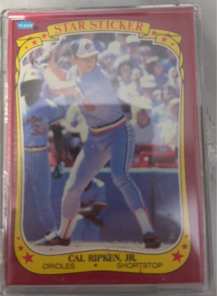 1986 Fleer Star Stickers #99 Cal Ripken, Jr. — front