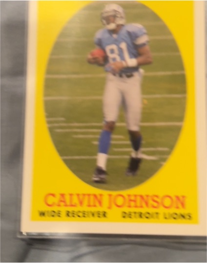 2007 Topps #8 Calvin Johnson Turn Back The Clock Rookie Card — front