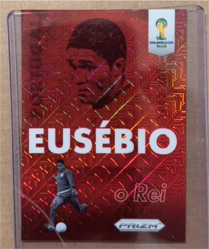 2014 Panini Prizm World Cup #T-EUS Eusébio Tribute — front