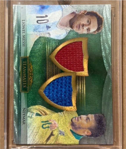 2022 Panini Teamates Lionel Messi Neymar Dual Patch — front