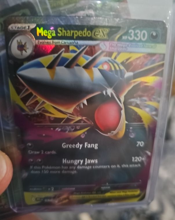 2025 Pokemon Phantasmal Flames #061 Mega Sharpedo EX — front