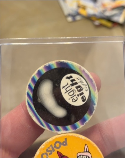 Vintage Eight Ball POG Milk Cap — front